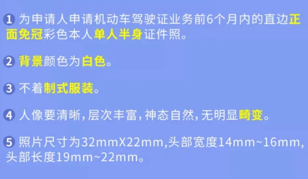 駕駛證照片可以自帶嗎、有什么要求 可以自行攜帶 符合相關(guān)尺寸