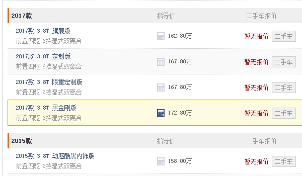 gtr多少錢一輛 車輛售價(jià)162.8萬元到172.8萬元（是屬于一款硬頂跑車）